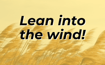 Lean into the wind!