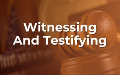 Witnessing And Testifying